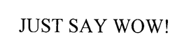 JUST SAY WOW! trademark