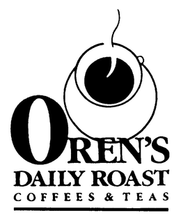 OREN'S DAILY ROAST C O F F E E S & T E A S trademark
