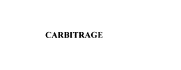 CARBITRAGE trademark