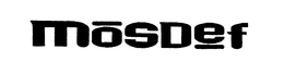MOSDEF trademark