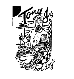 TONY JR'S HOT DOGS trademark