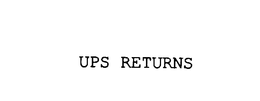 UPS RETURNS trademark