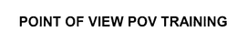 POINT OF VIEW POV TRAINING trademark