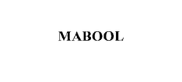 MABOOL trademark