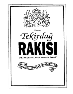 TEKIRDAG RAKISI trademark