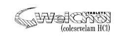 WELCHOL TABLETS COLESEVELAM HCL trademark