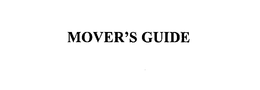 MOVER'S GUIDE trademark