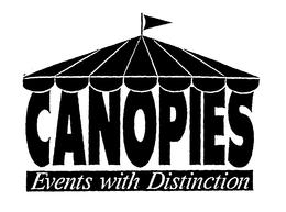 CANOPIES EVENTS WITH DISTINCTION trademark
