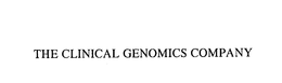 THE CLINICAL GENOMICS COMPANY trademark