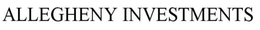 ALLEGHENY INVESTMENTS trademark