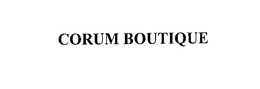 CORUM BOUTIQUE trademark