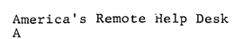 AMERICA'S REMOTE HELP DESK trademark