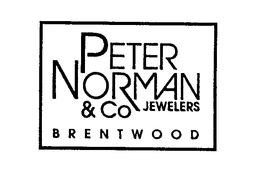 PETER NORMAN & CO JEWELERS BRENTWOOD trademark
