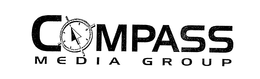 COMPASS MEDIA GROUP WITH DESIGN CONSISTING OF A ROUND GOLD COMPASS WITH A MOUSE POINTER IN THE MIDDLE trademark
