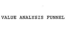 VALUE ANALYSIS FUNNEL trademark