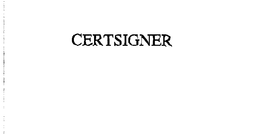 CERTSIGNER trademark