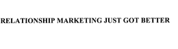 RELATIONSHIP MARKETING JUST GOT BETTER trademark
