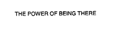 THE POWER OF BEING THERE trademark