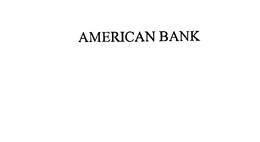 AMERICAN BANK trademark