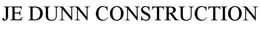 JE DUNN CONSTRUCTION trademark