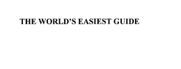 THE WORLD'S EASIEST GUIDE trademark