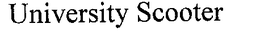 UNIVERSITY SCOOTER trademark