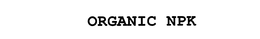 ORGANIC NPK trademark