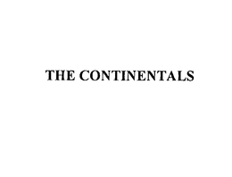 THE CONTINENTALS trademark