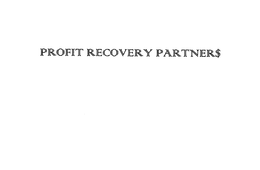 PROFIT RECOVERY PARTNER$ trademark