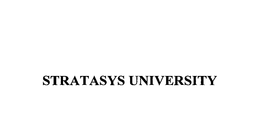 STRATASYS UNIVERSITY trademark