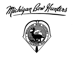 MICHIGAN BOW HUNTERS MICHIGAN BOW HUNTERS FOUNDED 1946 trademark