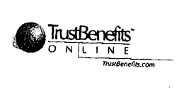 TRUSTBENEFITS ONLINE TRUST BENEFITS.COM trademark