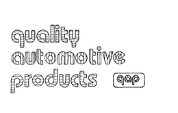 QUALITY AUTOMOTIVE PRODUCTS QAP trademark