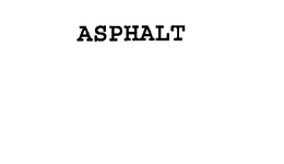 ASPHALT trademark