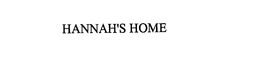 HANNAH'S HOME trademark