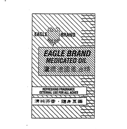 EAGLE BRAND EAGLE BRAND MEDICATED OIL REFRESHING FRAGRANCE EXTERNAL USE FOR ALL ACHES trademark