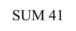 SUM 41 trademark