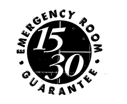 15/30 EMERGENCY ROOM GUARANTEE trademark