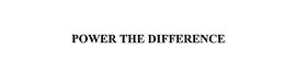 POWER THE DIFFERENCE trademark