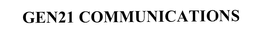 GEN21 COMMUNICATIONS trademark