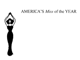 AMERICA'S MISS OF THE YEAR trademark