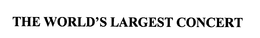 THE WORLD'S LARGEST CONCERT trademark