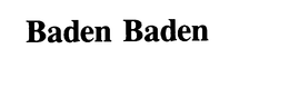 BADEN BADEN trademark