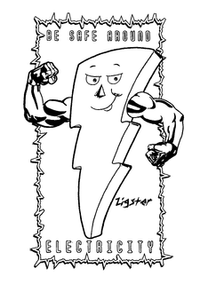 ZIGSTER BE SAFE AROUND ELECTRICITY trademark