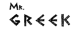 MR. GREEK trademark
