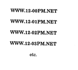 WWW.12-00PM.NET WWW.12-01PM.NET WWW.12-02PM.NET WWW.12-03PM.NET ETC. trademark