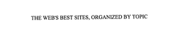 THE WEB'S BEST SITES, ORGANIZED BY TOPIC trademark