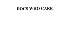 DOCS WHO CARE trademark