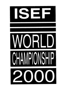 ISEF WORLD CHAMPIONSHIP 2000 trademark