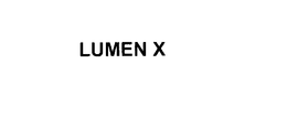 LUMEN X trademark